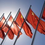 red chinese flags