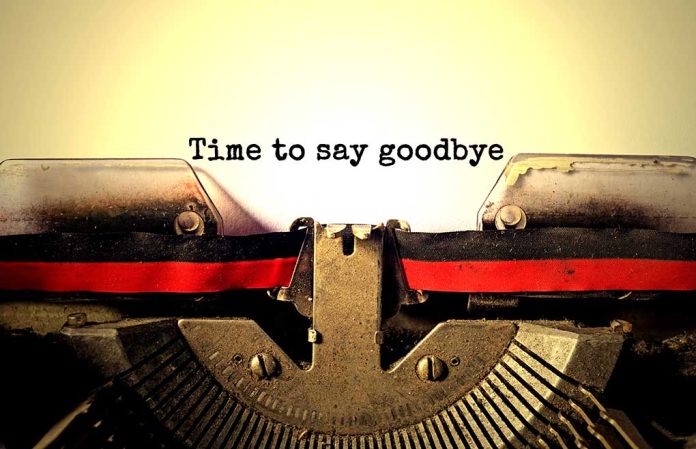 time to say goodbye