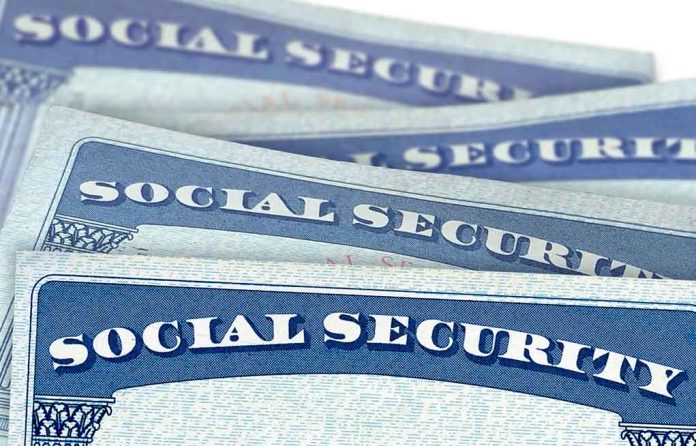 Several Social Security cards